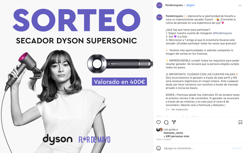 Sorteo Secador Dyson