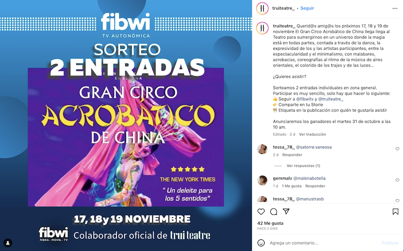 Sorteo Entradas para el Gran Circo Acrobático de China