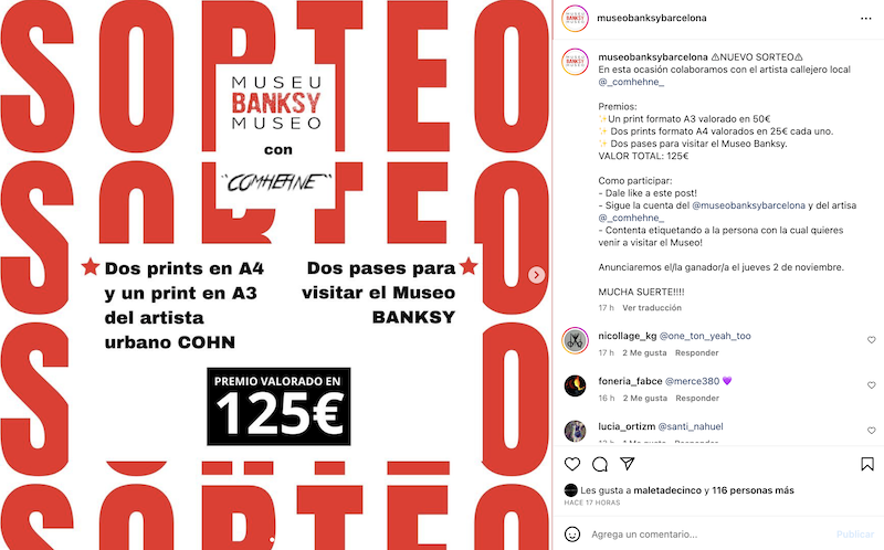 Sorteo Entradas para el Museo Banksy 
