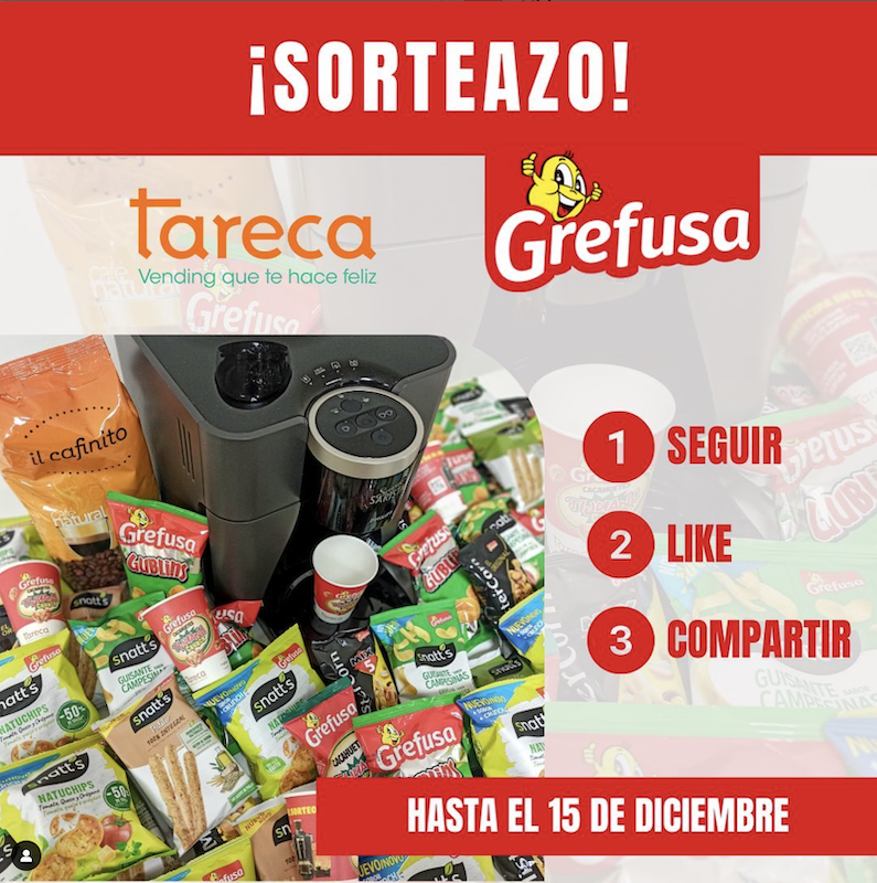 Sorteo 10 Lotes de producto Grefusa + 2 Cafeteras Senseo Sarista
