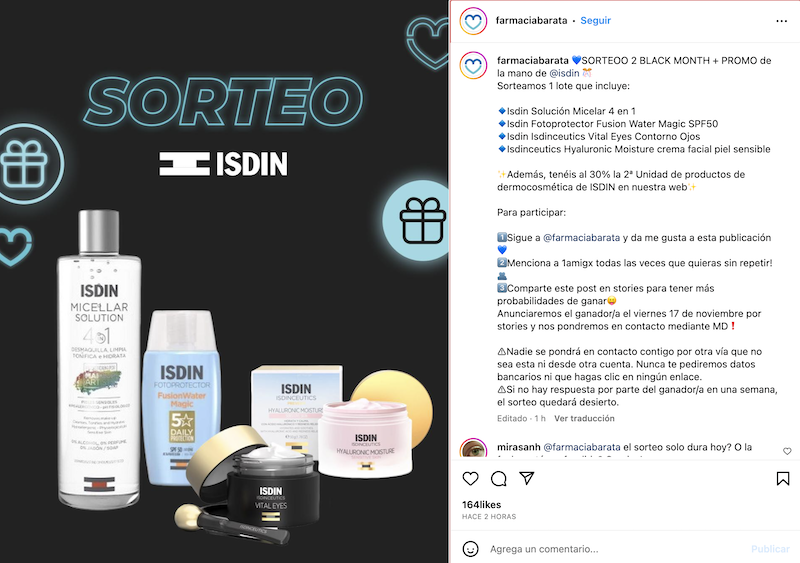 Sorteo Cesta de productos Isdin