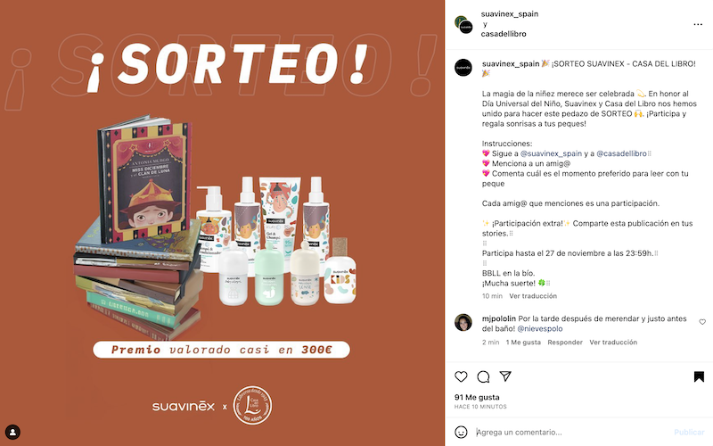 Sorteo Suavinex y la Casa del Libro 