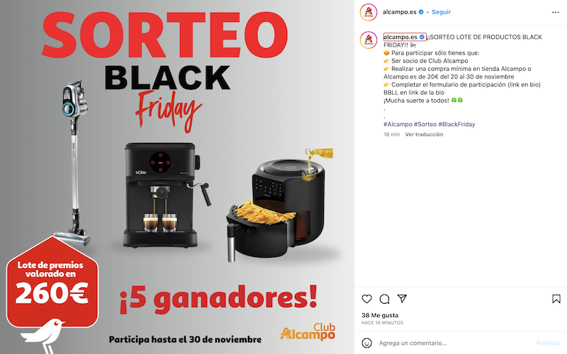 Sorteo 5 Lotes de productos Black Friday