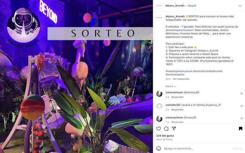 Sorteo 4 Entradas para Sweet Space Museum en Madrid