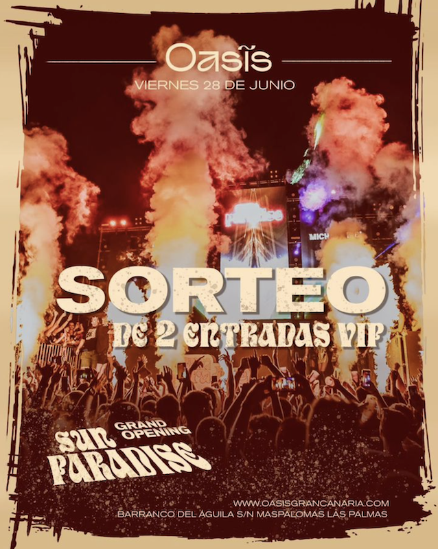 Sorteo 2 Entradas VIP para Vive Sun Paradise